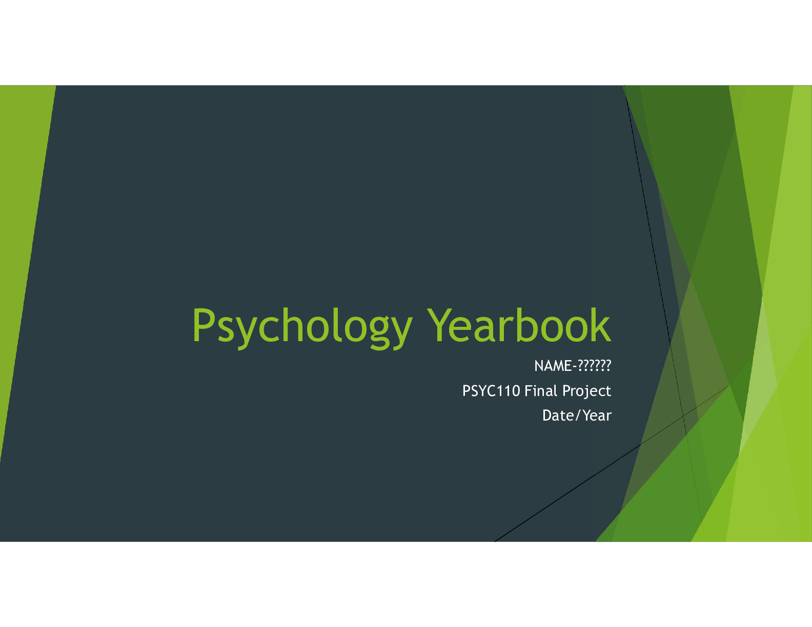 Preview image for Psychology Yearbook